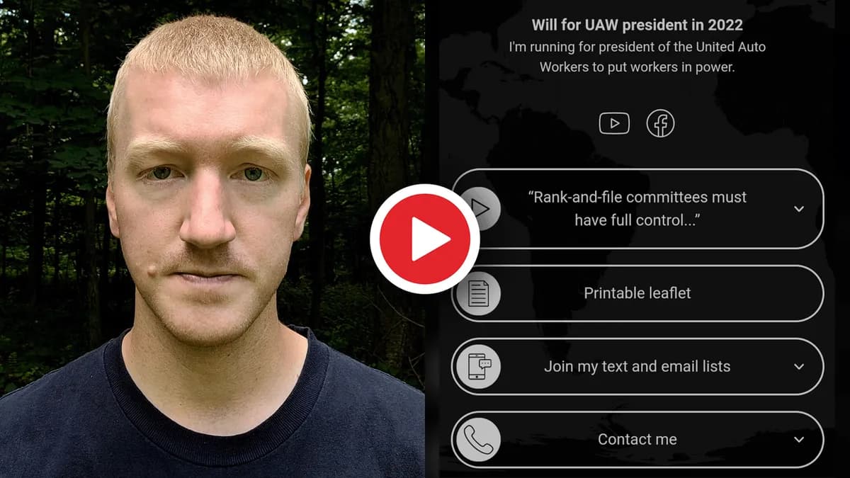 I'm running for president of the United Auto Workers to put rank-and-file workers in power